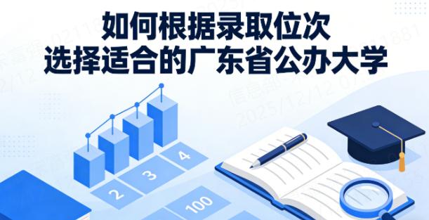 怎样根据录取位次选择适合的广东省公办大学？