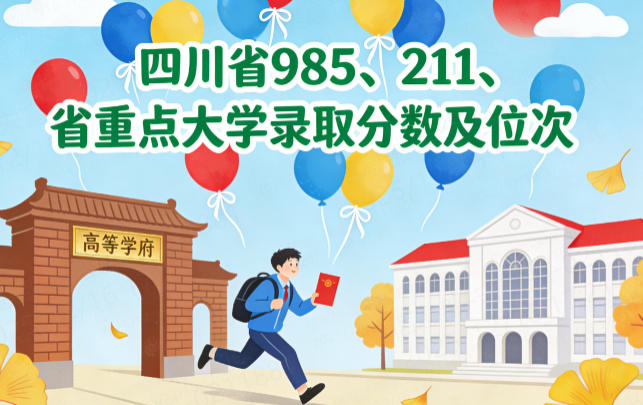 四川省 985、211、省重点大学录取分数及位次(2026考生参考)